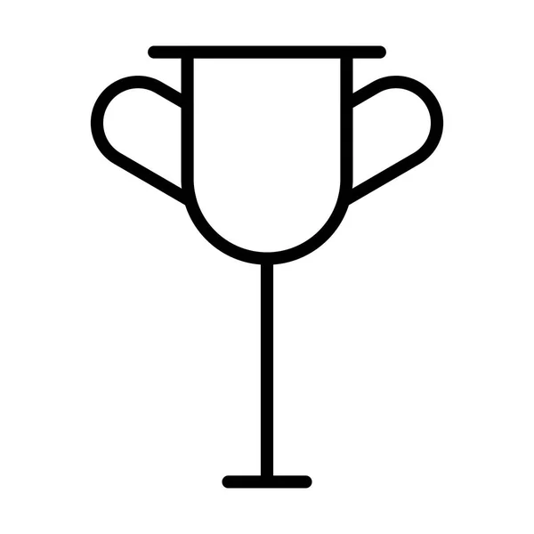 Trophy cup op witte achtergrond — Stockvector