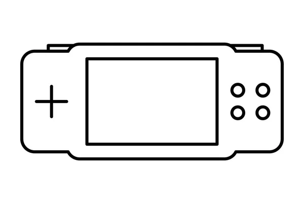 Gamepad-fehér háttér — Stock Vector