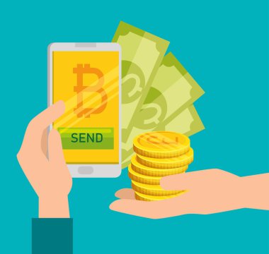 smartphone sanal para birimiyle Bitcoin