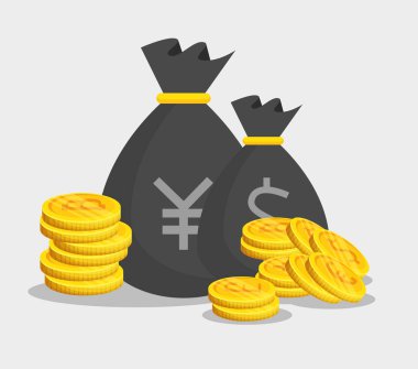 Yen ve dolar para bitcoin para birimi ile