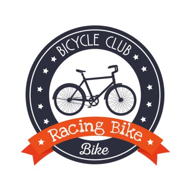 Bisiklet amblemi kulüp yaşam spor