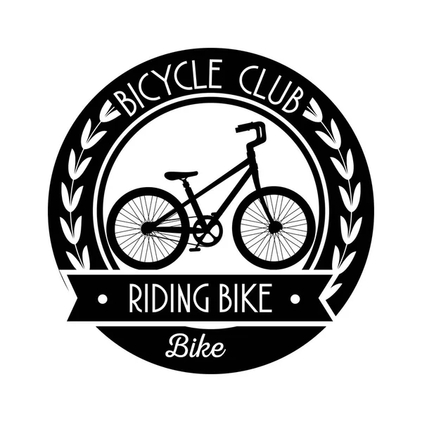 Cykel butik emblem med reparationsservice — Stock vektor