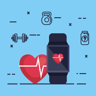 SmartWatch fitness uygulaması ile