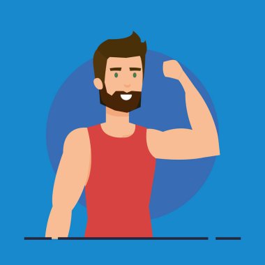 atletik erkek avatar karakter