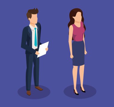 iş çift avatarlar karakter