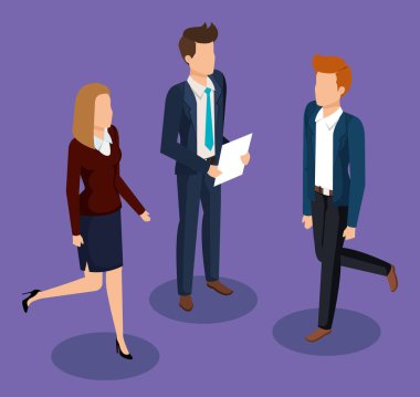 iş insanlar avatarlar karakter grubu