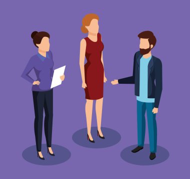 iş insanlar avatarlar karakter grubu