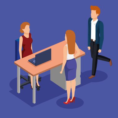 İş yerindeki iş adamları