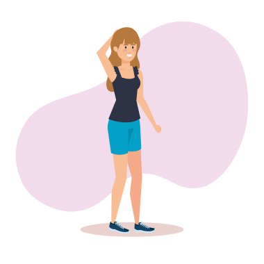 güzel ve genç kadın karakter