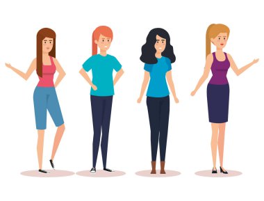 Kız Avatarlar karakter grubu