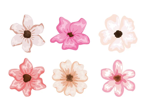 美しい花パターン背景 — ストックベクタ