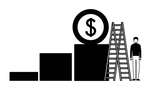 Negócio do sucesso do homem de negócios —  Vetores de Stock