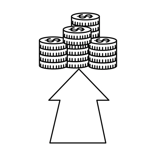 Crescimento monetário das empresas —  Vetores de Stock