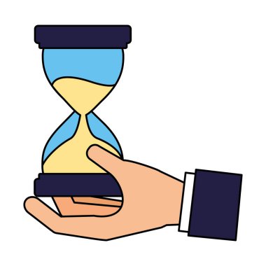 kum saati zaman iş tutan el