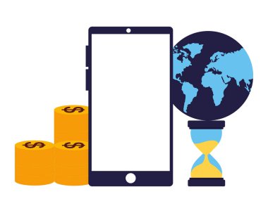 iş smartphone Dünya saati para sikke