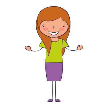 Gülümseyen genç kız