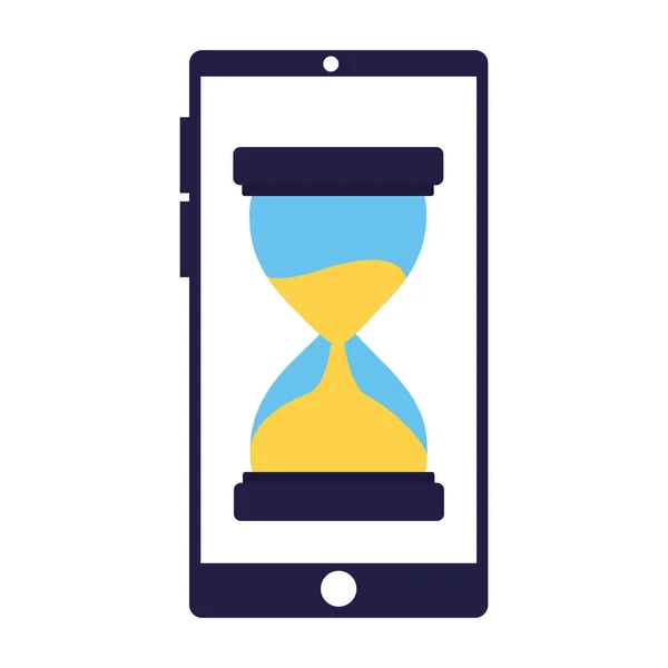 Час годинника бізнес-смартфона — стоковий вектор