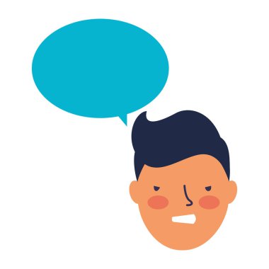 çocuk yüz üzücü konuşma balonu