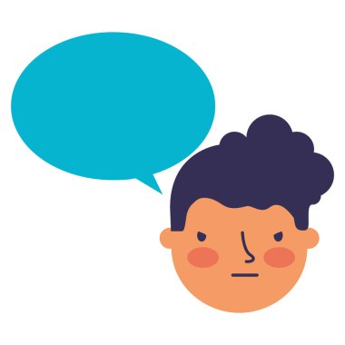 çocuk yüz üzücü konuşma balonu