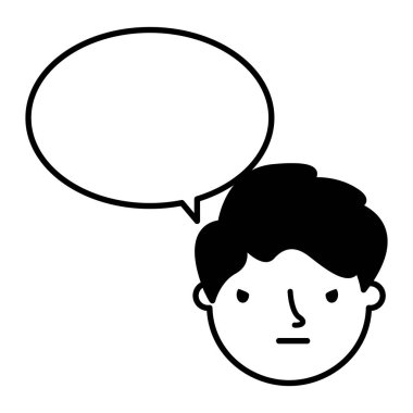 çocuk yüz üzücü konuşma balonu