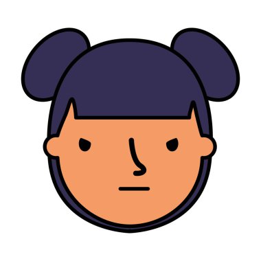 Kız yüz üzgün ifade jest