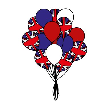 Avustralya grup balon dekorasyon bayrak