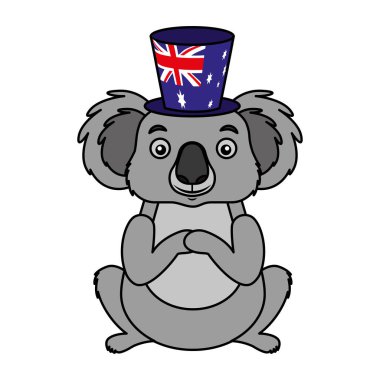 Koala şapka Avustralya kutlama ile