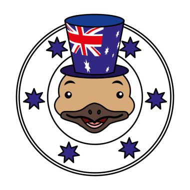 EMU şapka Avustralya bayrağı amblemi