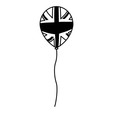 Avustralya bayrağı balon süsleme simgesi