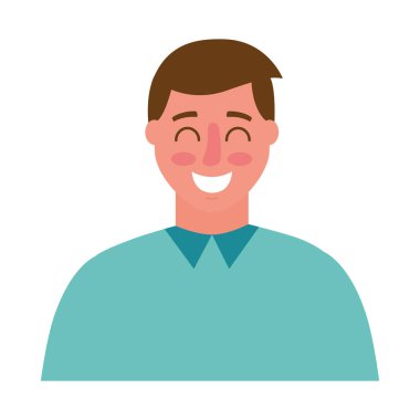 beyaz zemin üzerine adam portresi