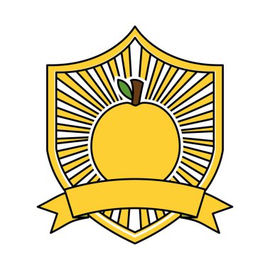 turuncu taze sağlıklı gıda amblemi