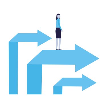 Oku mali duran iş kadın