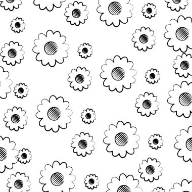 çiçek dekorasyon kroki beyaz arka plan