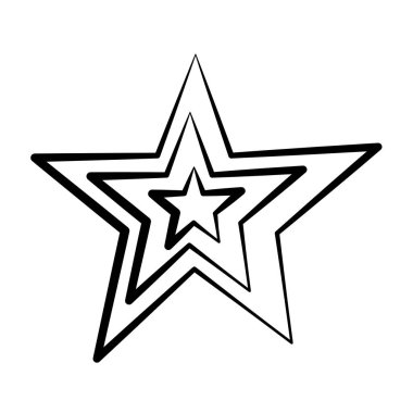 Beyaz arka plan üzerinde yıldız doodle