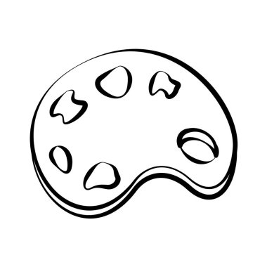 Palet sanatsal doodle