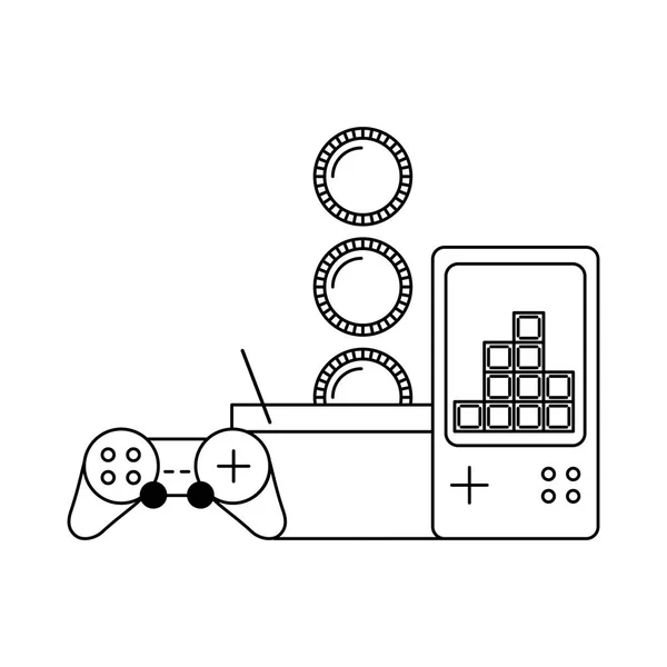 ビデオゲームのコンセプト — ストックベクタ