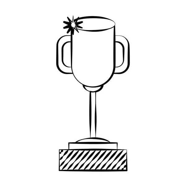 Doodle prêmio troféu — Vetor de Stock