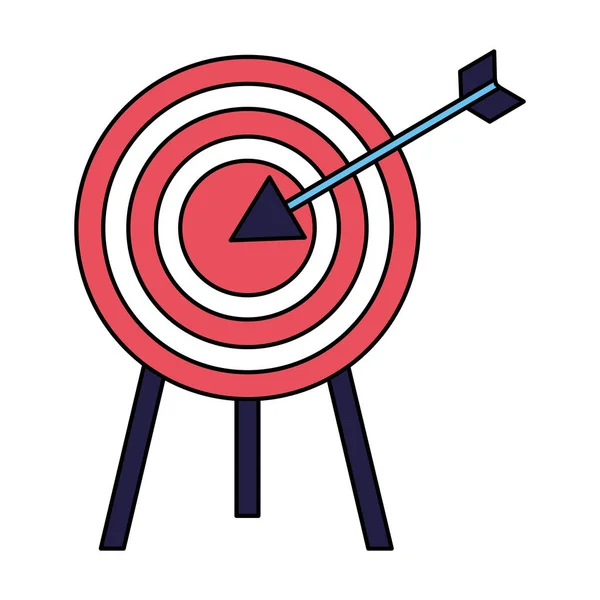 Estrategia de flecha objetivo de negocio — Archivo Imágenes Vectoriales
