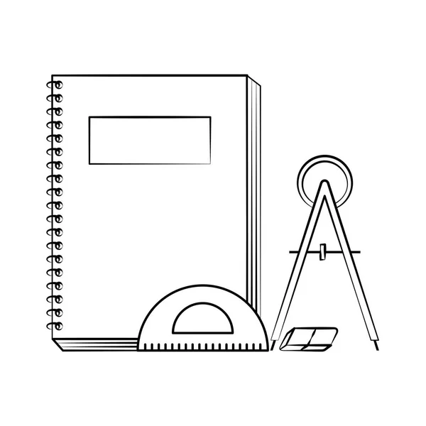 Croquis de retour à l'école — Image vectorielle