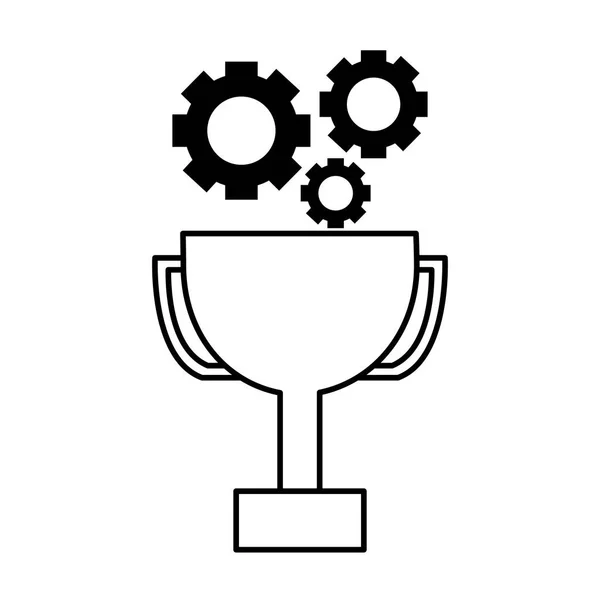 Obchodní trofej gears — Stockový vektor
