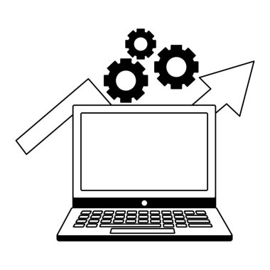 iş dizüstü ok büyüme