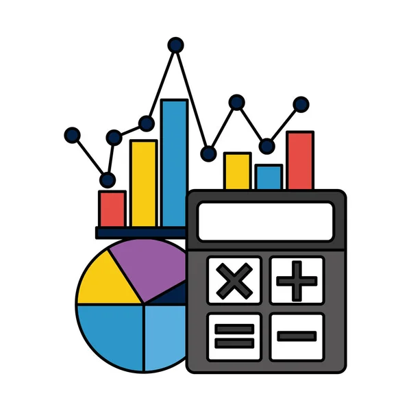 Business chart report — Stock Vector