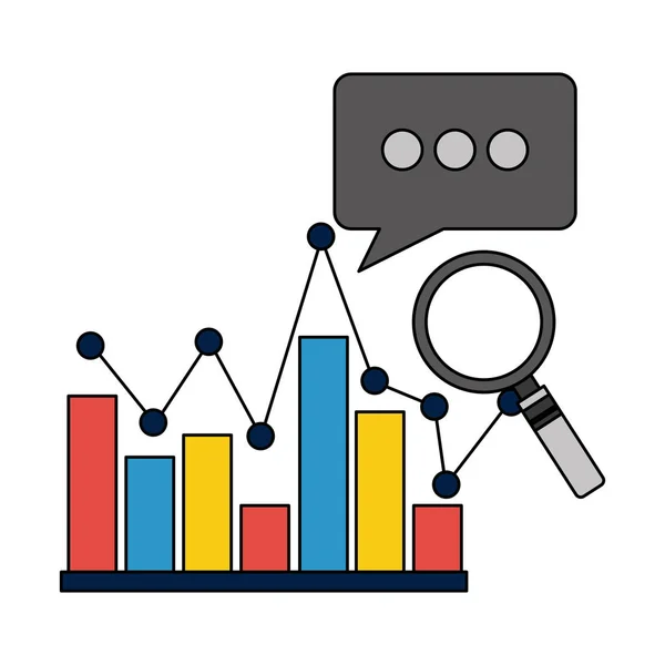 Rapporto del grafico aziendale — Vettoriale Stock