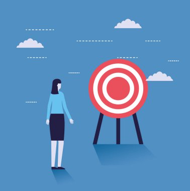 iş kadını ile hedef