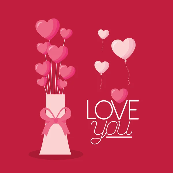 Valentine day card — Stock Vector