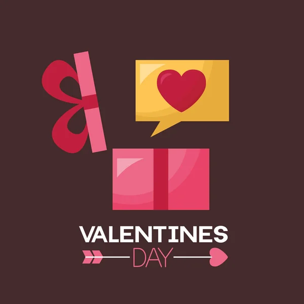 Valentine day card — Stock Vector