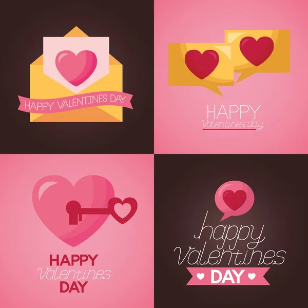 Tarjeta de San Valentín — Vector de stock