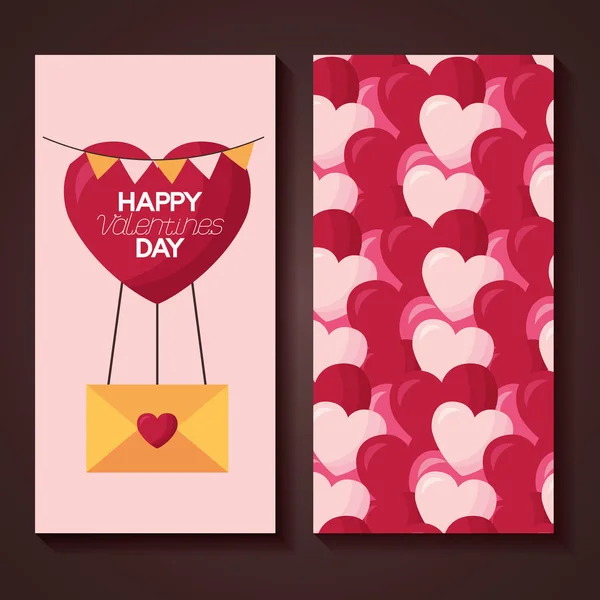 バレンタインの日カード — ストックベクタ