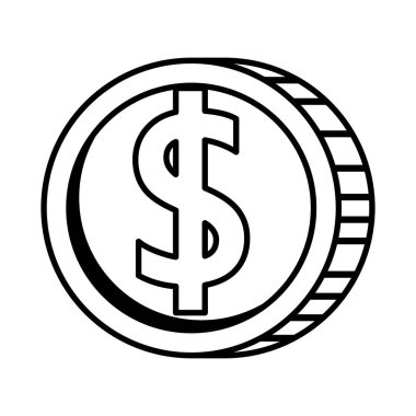 sikke para izole simgesi