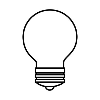 Ampul Işık izole simgesi